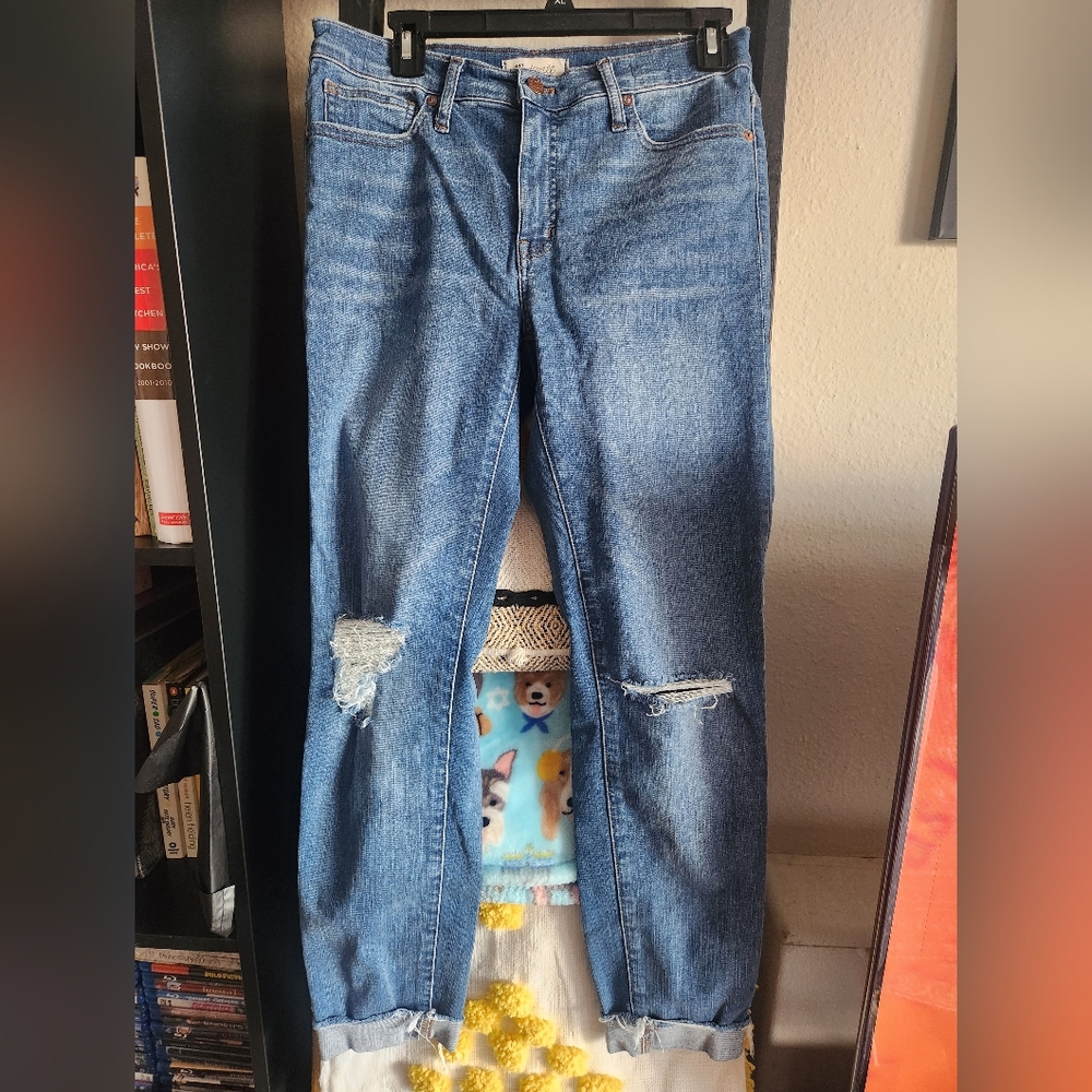 Madewell Distressed Blue Jeans